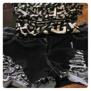 Shorts and top..